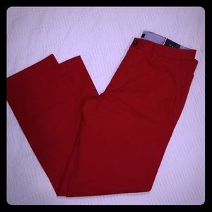 Tommy Hilfiger Red Slim Fit Chinos